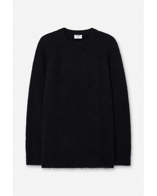 Filippa K Black Hairy Alpaca Sweater