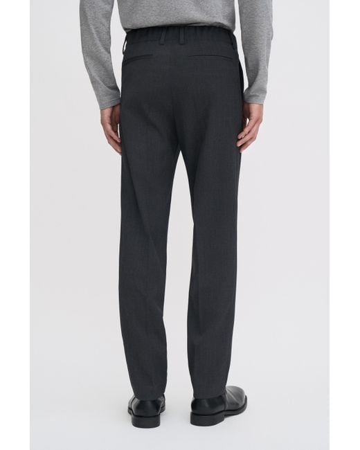 Filippa K Black Troy Trousers for men