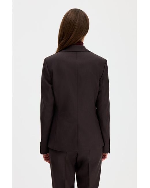 Filippa K Brown Sasha Cool Wool Blazer