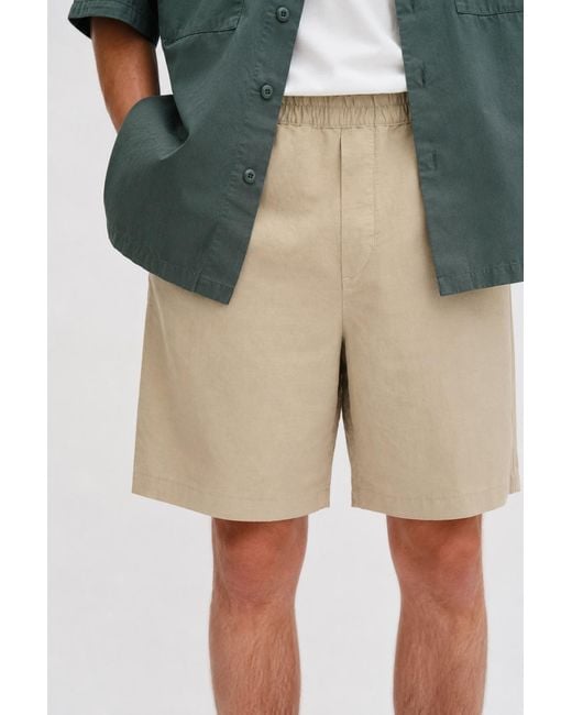 Filippa K Green Theo Linen Shorts for men