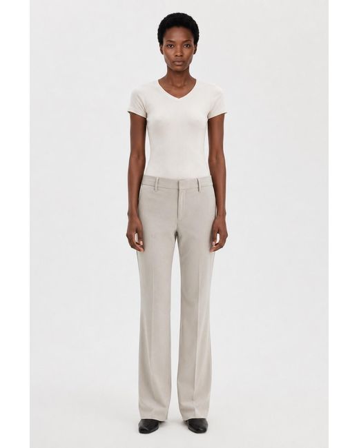 Filippa K White Bootcut Wool Trousers