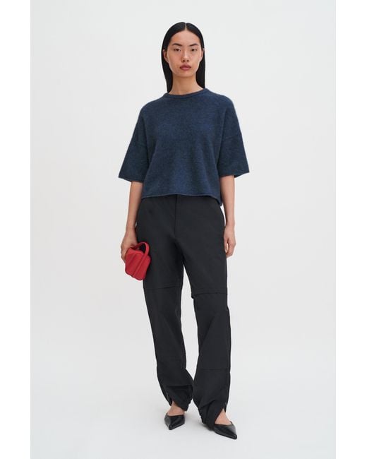Filippa K Blue Wool Yak Tee