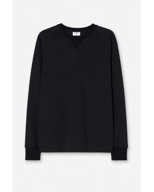 Filippa K Black Hammer Sleeve Sweater for men