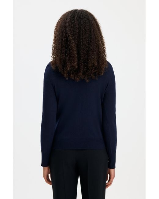 Filippa K Blue Merino R-Neck Sweater