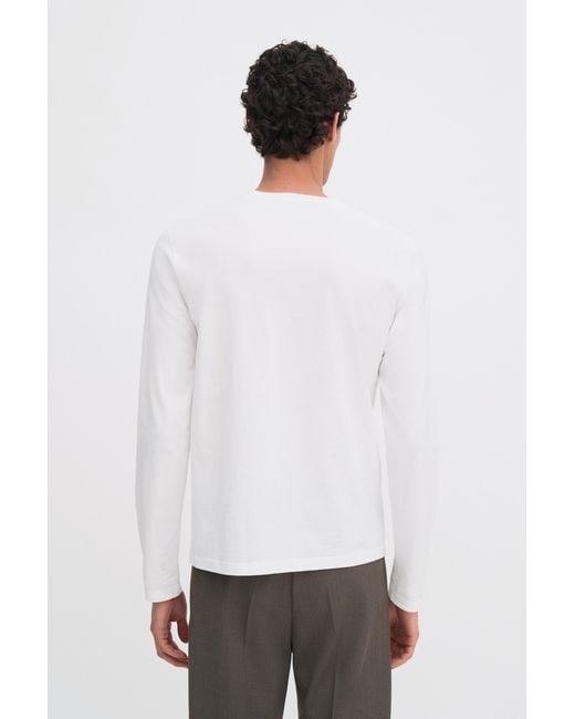 Filippa K White Cotton Jersey V-Neck Tee for men