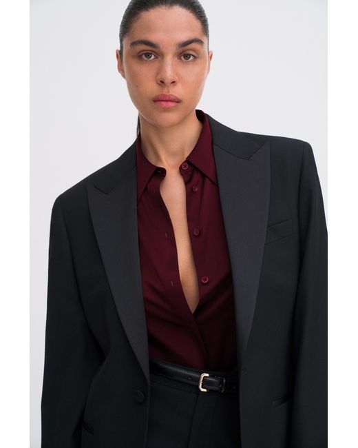Filippa K Red Silk Shirt