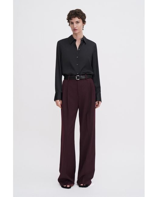 Filippa K Black Silk Shirt