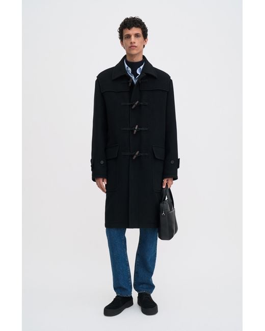 Filippa K Blue Monty Duffle Coat for men