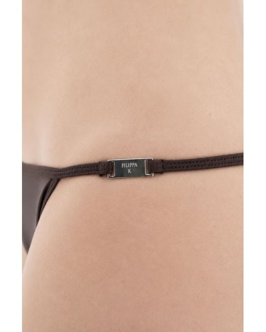Filippa K Black Low Waist Bikini Briefs