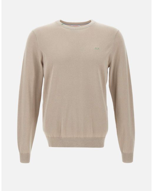 "Sweater Basic" di Sun 68 in White da Uomo