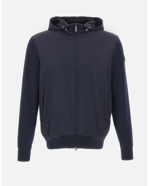 Giacca Ibrida Sfoderata Con Cappuccio di Colmar in Blue da Uomo