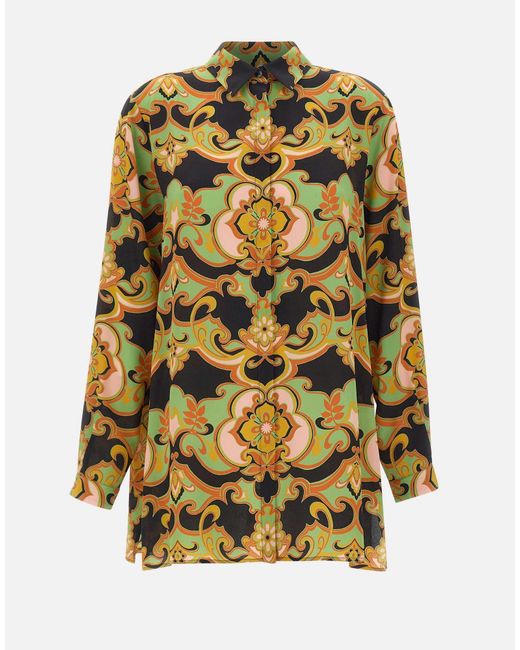 Camicia Lunga di Etro in Yellow
