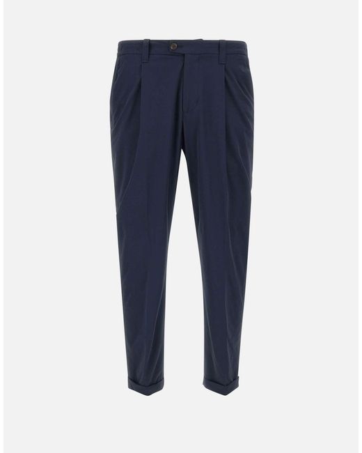 Dovore 'Dvr47 Technical Comfort Pantaloni di Devore in Blue da Uomo
