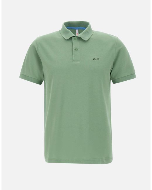 "Polo Basic" di Sun 68 in Green da Uomo
