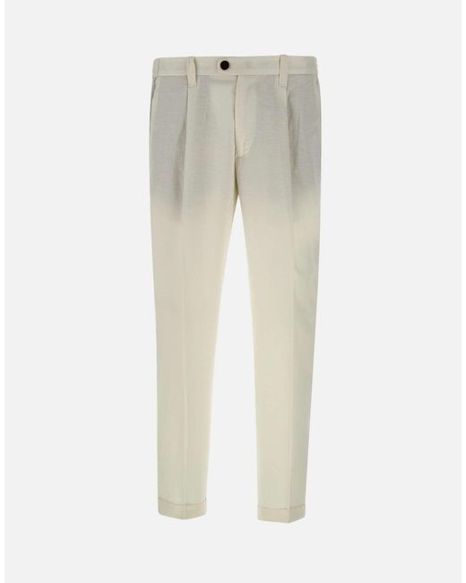 Pantaloni "Dvr47" di Devore in Natural da Uomo