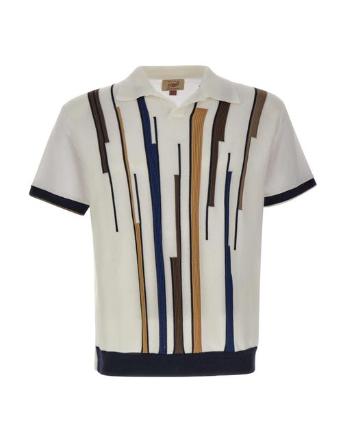 Polo "Bryan" di Bob in White da Uomo