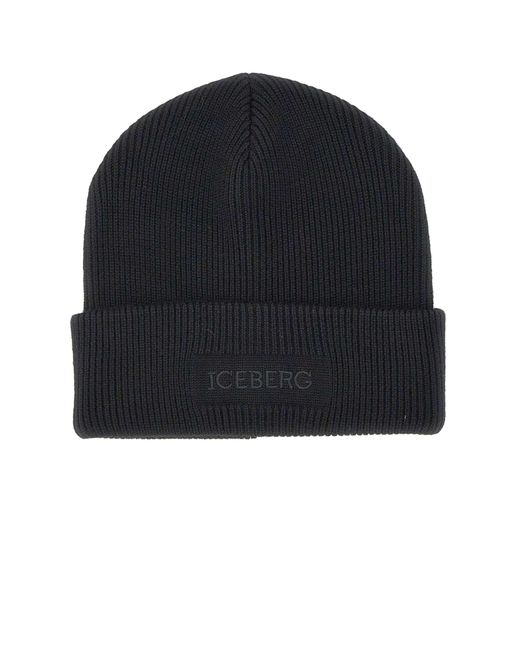 Cappello di Iceberg in Black da Uomo