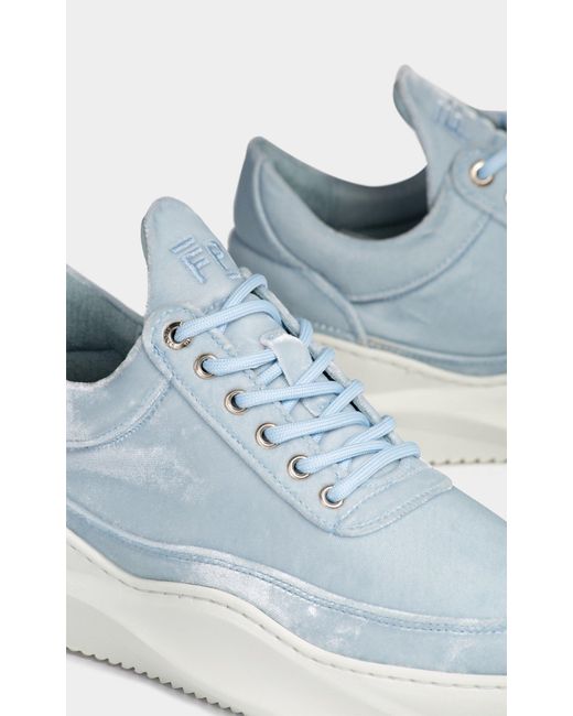 Filling Pieces Low Top Sky Velvet Baby Blue - Lyst
