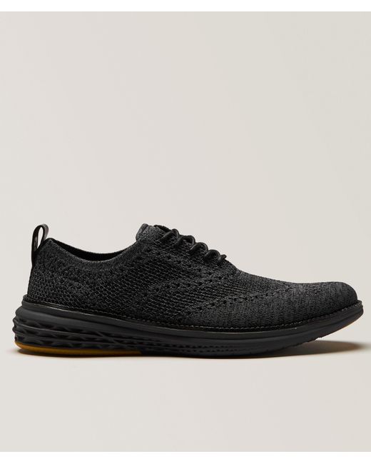 Cole Haan Black Grand Hurrion Stitchlite Wingtip Oxfords for men