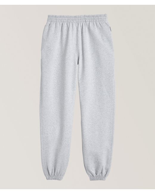 Represent White Cuffed Initial Sweatpants for men