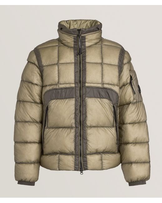 C P Company Natural Trans Down Puffer Jacket for men