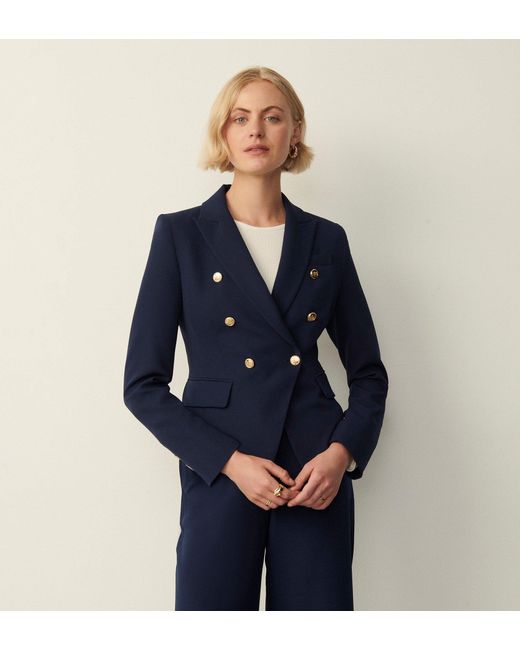 Women's Blue Lydia Double Breasted Jacket