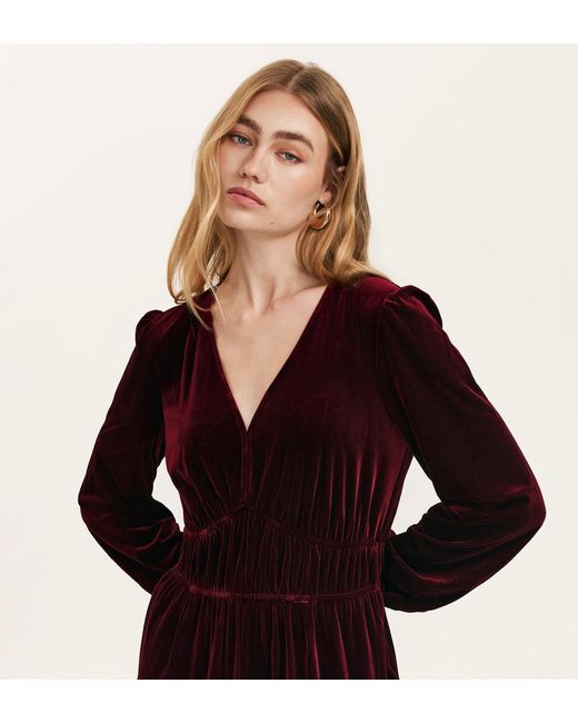 Finery London Black Anna Velvet Jumpsuit