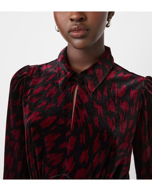Finery London Red Capri Knee Length Dress