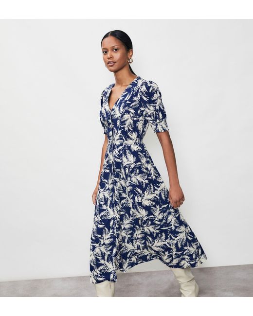 Finery London Blue River Midi Dress