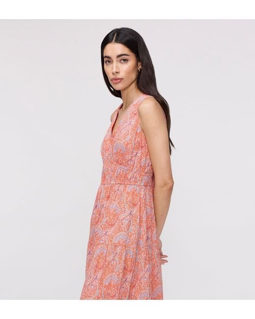 Finery London Green Shannon Cotton Voile Tiered Midi Dress