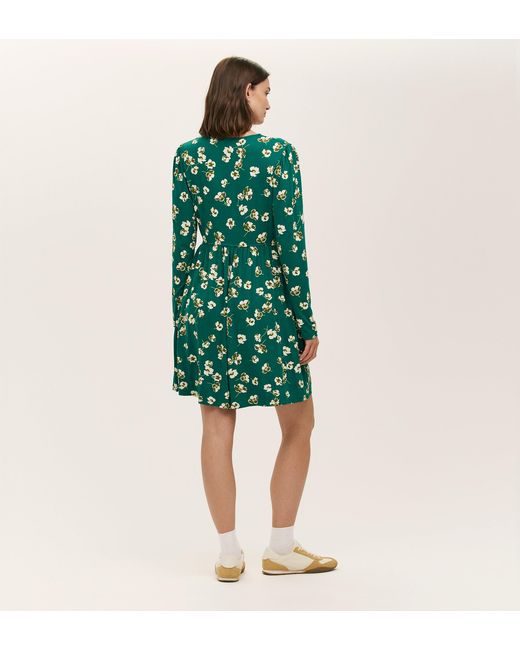 Finery London Green Joanne Jersey Short Dress