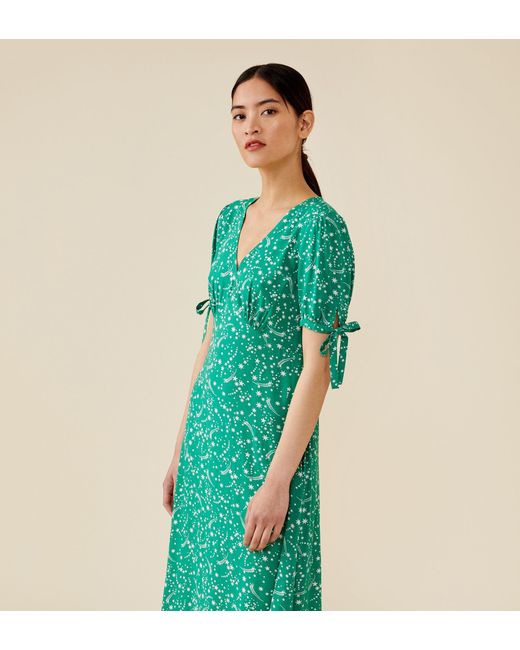 Women's Green Claire Midi Dress