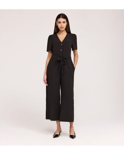 Finery London Black Uma Crepe Jumpsuit
