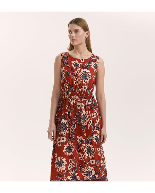 Finery London Red Willow Sleeveless Midi Dress