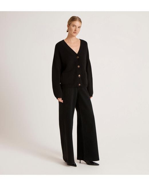 Finery London Black Estella Knitted Cardigan