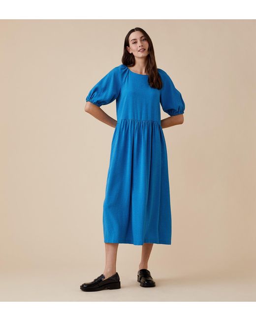 Finery London Blue Aurora Dress