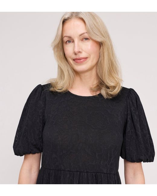 Finery London Blue Yasmine Jersey Midi Dress