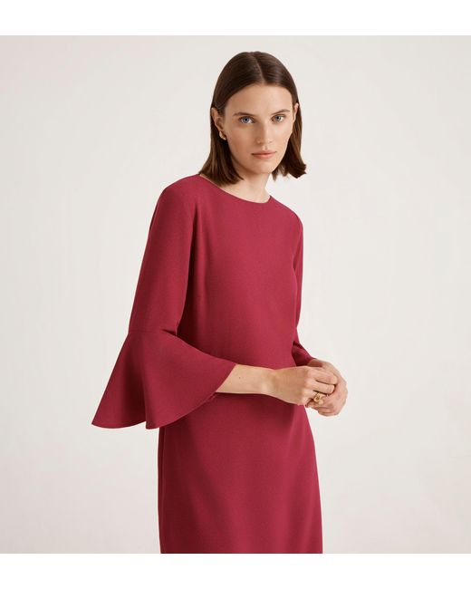 Finery London Red Izzy Crepe Short Dress