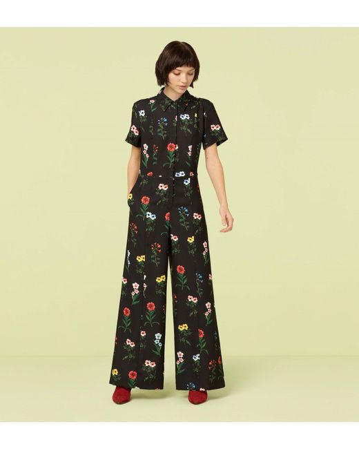 Women's Green Alida Printed Jumpsuit