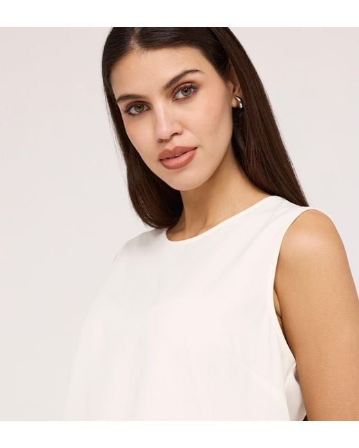 Finery London White Vallie Round Neck Vest