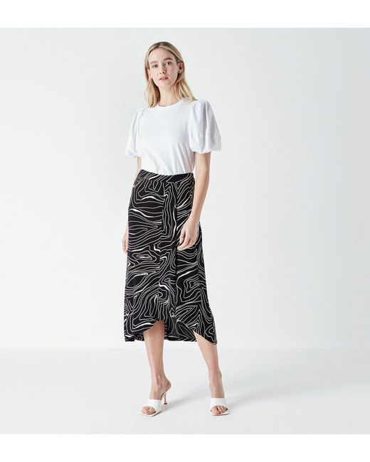 Finery London White Adriel Skirt