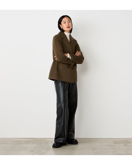 Finery UK Brown Gemma Double Breasted Jacket