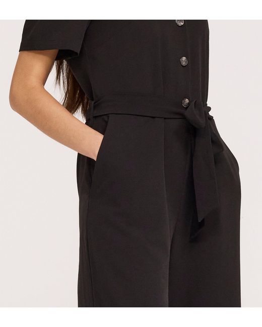 Finery London Black Uma Crepe Jumpsuit