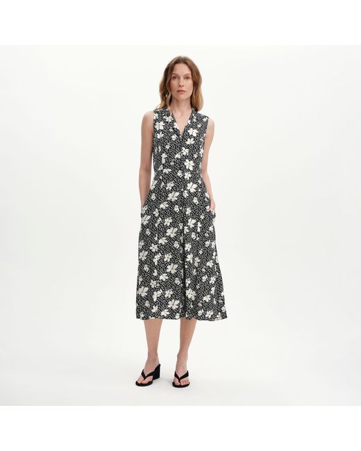 Finery London Multicolor Beatrice Sleeveless Midi Shirt Dress