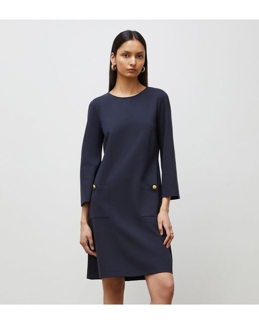 Finery London Blue Leilani Knee Length Dress