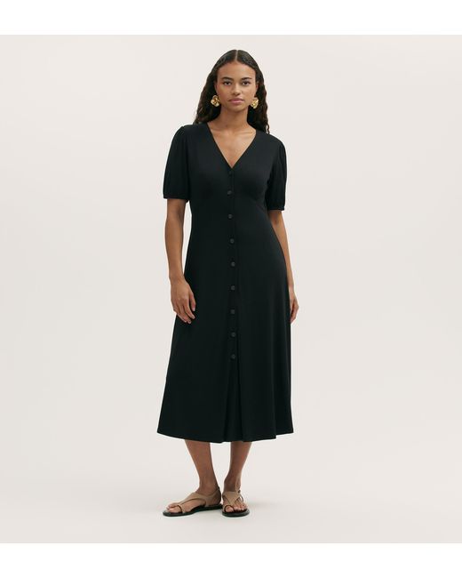 Women's Black Milena Jersey Midi Dress