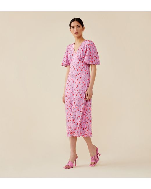 Women's Pink Cecile Midi Dress