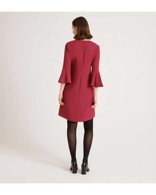 Finery London Red Izzy Crepe Short Dress