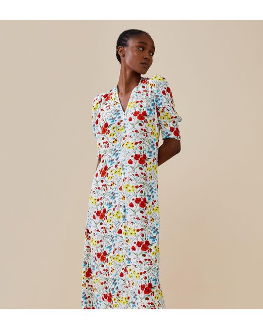 Finery London Blue Olney Dress