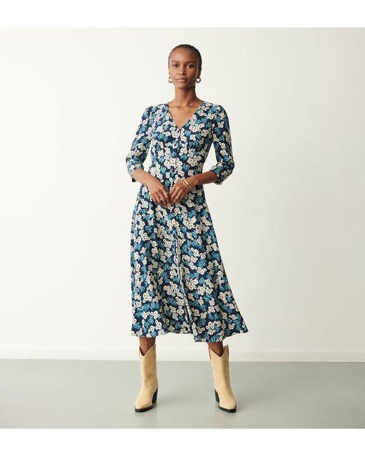 Women's Blue Cindy Midi Dress